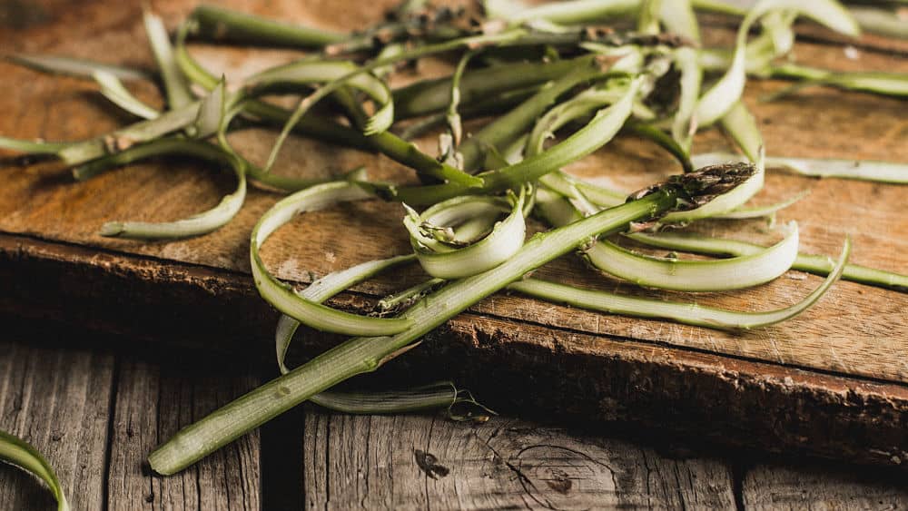 Asperges en rubans