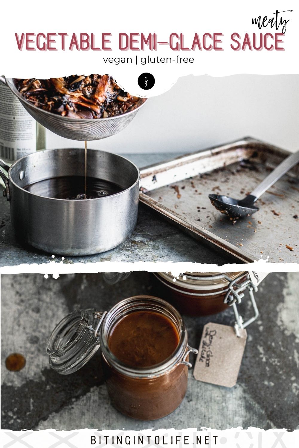 Meaty Vegetable DemiGlace Biting into Life