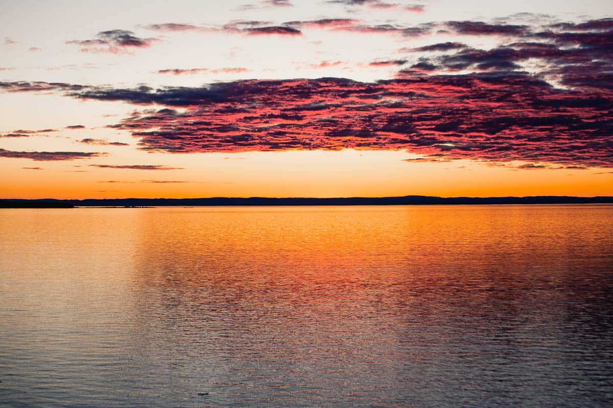 Coucher de soleil à Trois-Pistoles