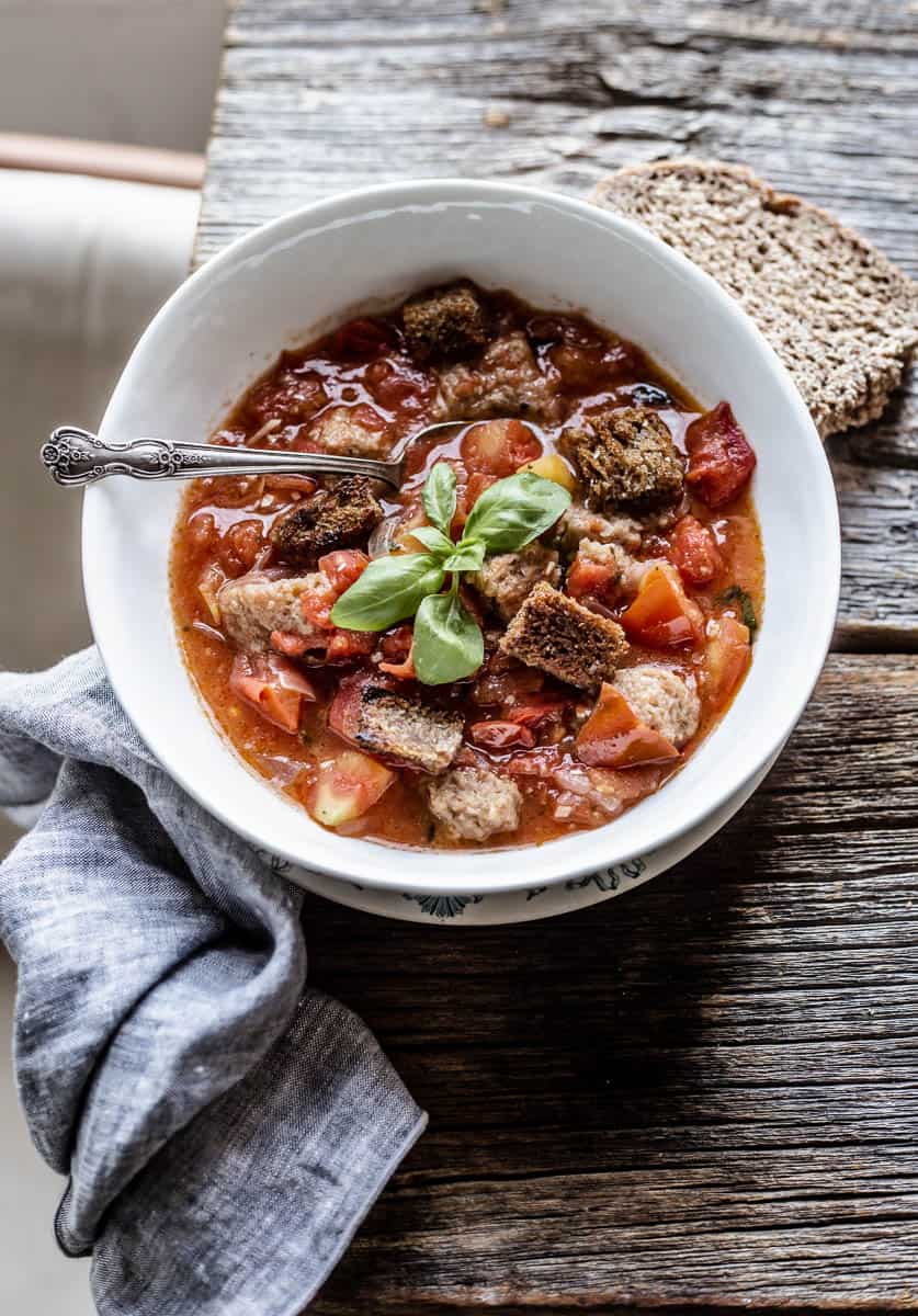 Pappa al Pomodoro (Tuscan Bread Soup) - Pinch and Swirl