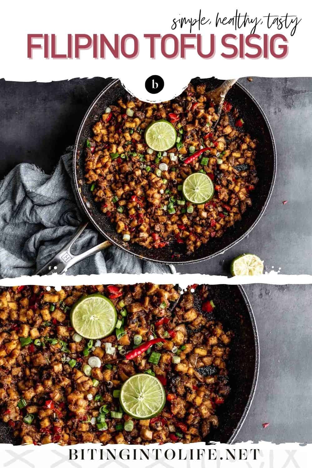 Tasty Filipino Tofu Sisig Recipe {Healthy & Simple} Biting into Life