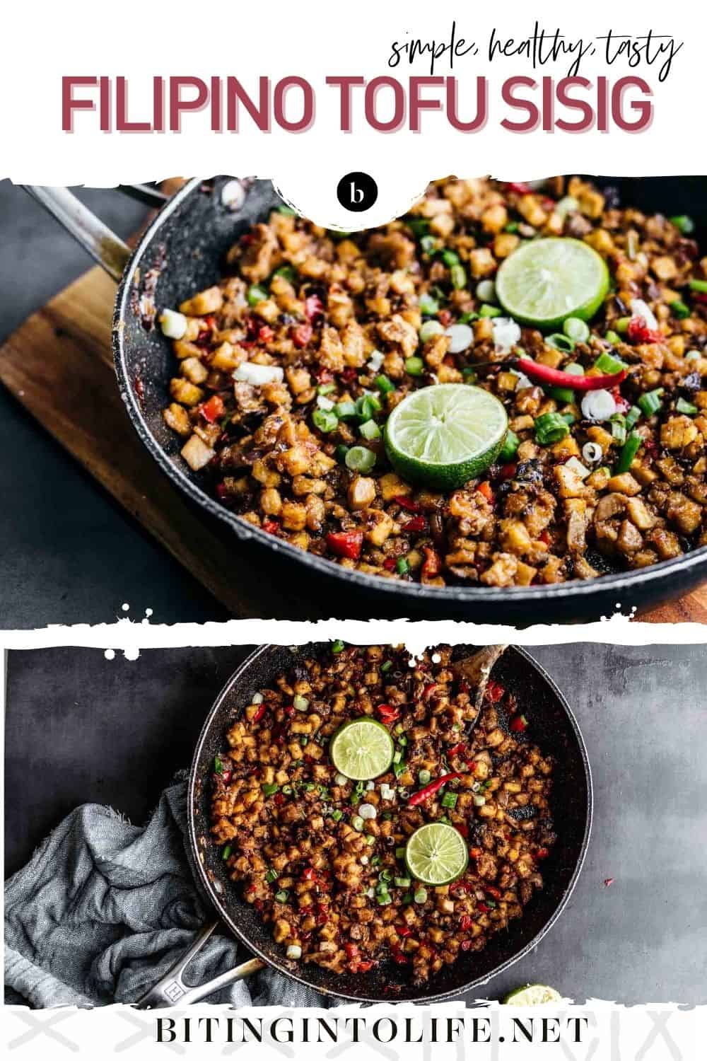 Tasty Filipino Tofu Sisig Recipe {healthy And Simple} Biting Into Life